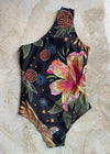 PARADISO One Shoulder 'cut out' one piece swimsuit