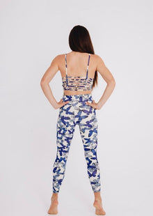  Butterfly Blues 7/8th length leggings