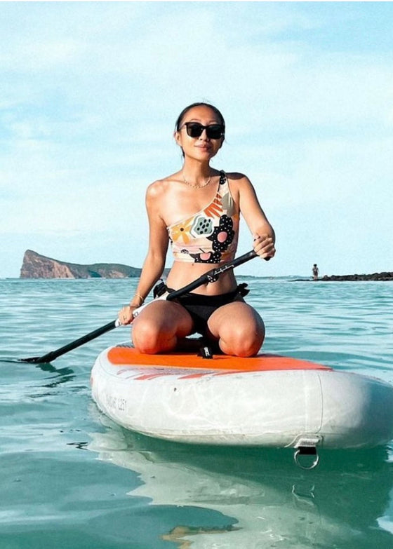 Garden Treasure One Shoulder Low Impact Bra Top