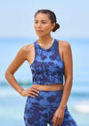 Soutien-gorge actif longue ligne Deepwater Tie Dye