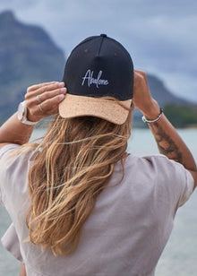  The Ivy Brim Cork Baseball Cap - Black