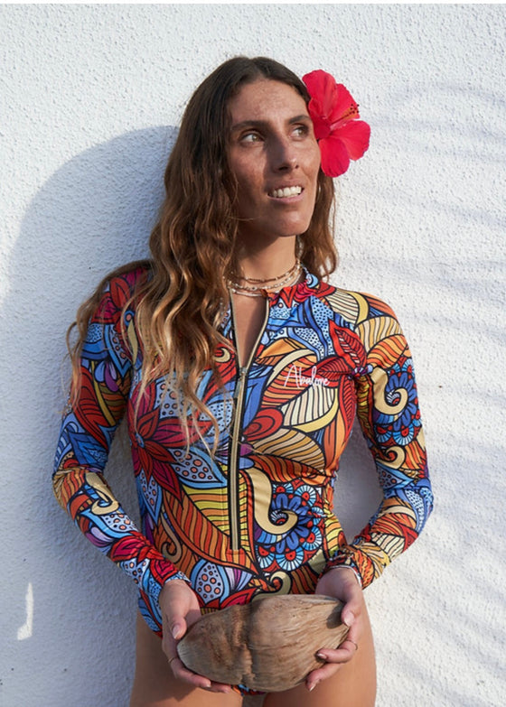 Serena Eco-friendly surfsuit - Floral