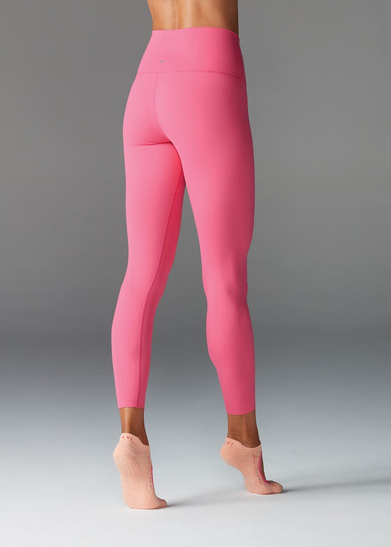 Hot Pink high waisted 7/8 length tights