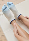 Breath Inhale Exhale Pointe Studio Grip Socks