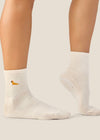 PRE-ORDER Pilates Pets Pug in Oat colour Grip Socks