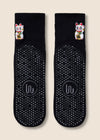 Fortune Kitty Crewe Grip Socks from Move Active