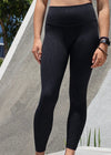 Base Leggings in Black Leopard