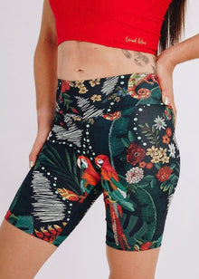 Papagaie Parrot Bicycle Length Shorts