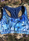 Blue Serenity Floral Tech Bra Top