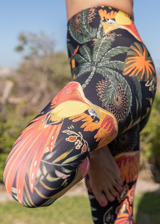 Macaw Magic full length leggings