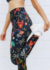 PRE-ORDER - Cosmic Tropics 7/8 High Waist Leggings with Pocket