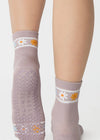 Pointe Studio Flower Crown Ankle Grip Sock