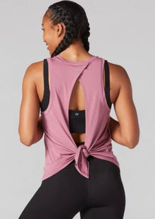  Berry Tie Back Tank