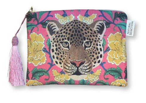 Boho Leopard Make Up Bag