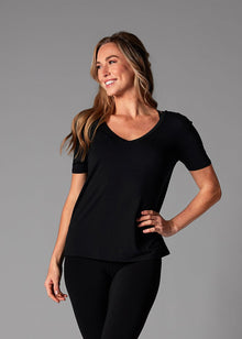  TAVI Everyday V-Neck Ebony Tee