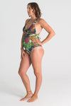 Jungle Fever Tie Back Swimsuit With Removable Padding