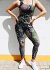 NEW PRINT - Jaguar Jaunt 7/8 length leggings with back pocket