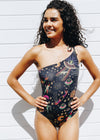 Cosmic Circus One Shoulder One Piece Swimsuit