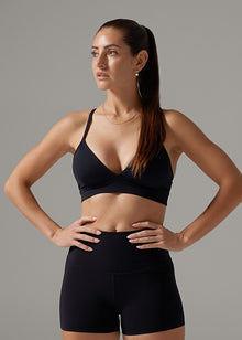  Adjustable Studio Bra in Ebony